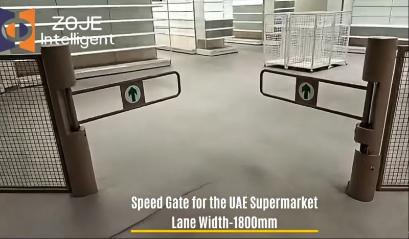 ZOJE Speed ​​Gate pitää jalkaliikenteen sujuvana Arabiemiirikuntien supermarketissa