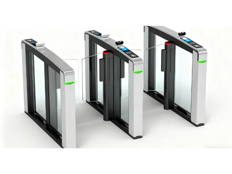 Glass swing turnstile