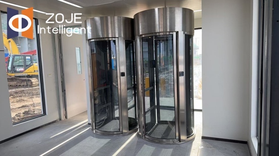 ZOJE AB-Type Glass Full-Height Turnstile
